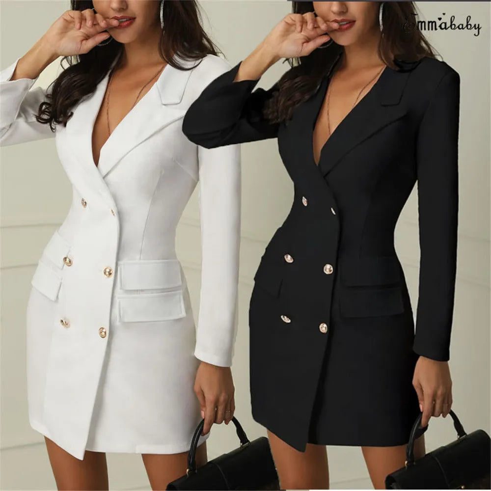 High Fashion Office Blazer Dress