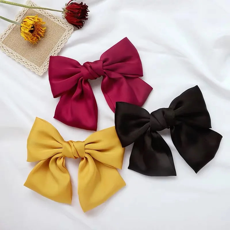 Satin Trendy Ribbon Bow For Women & Girls