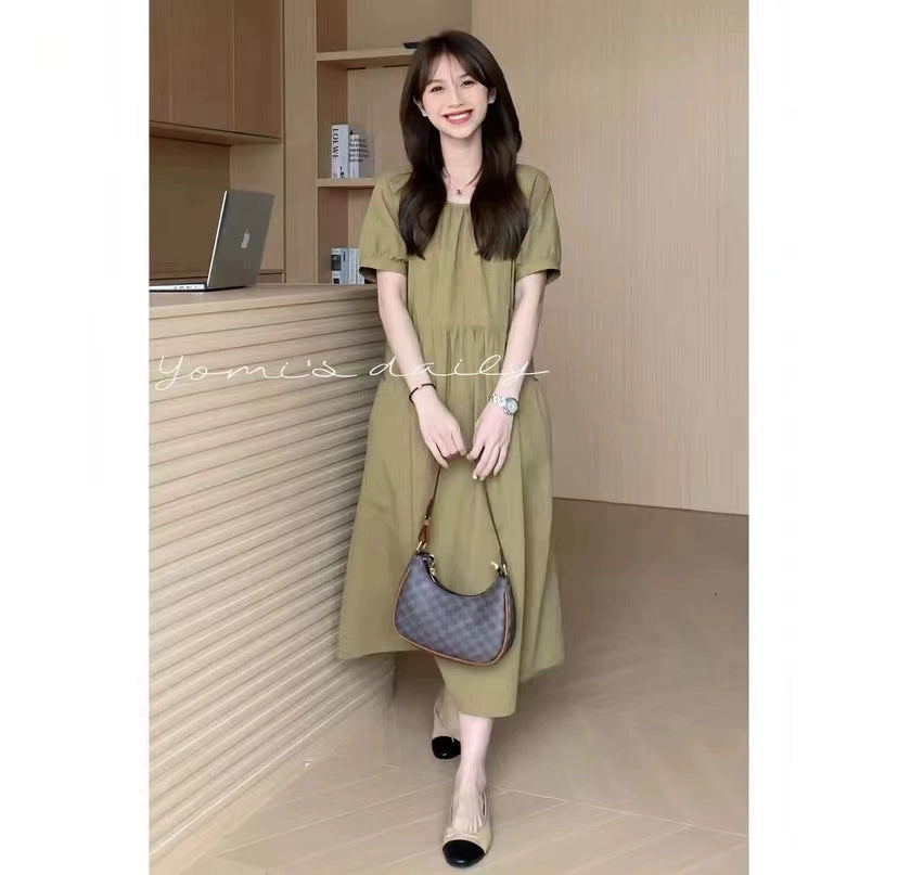 Summer 2024 New Arrival K-style Maternity Long Length Dress