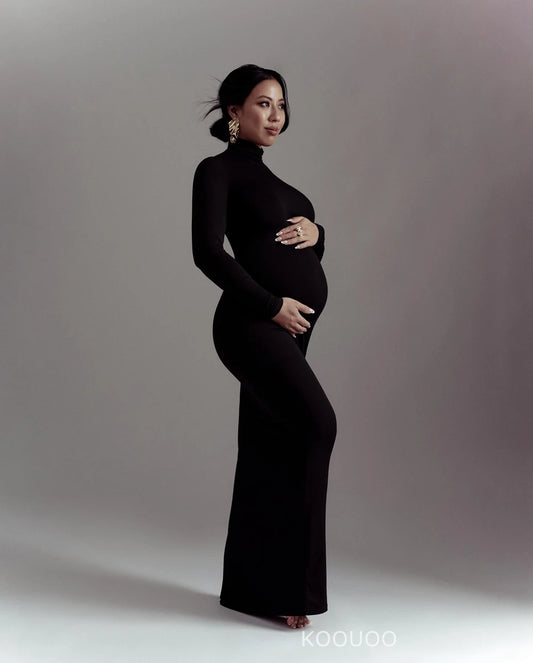 Bodycon Maxi Long Maternity Dress For Photoshoot