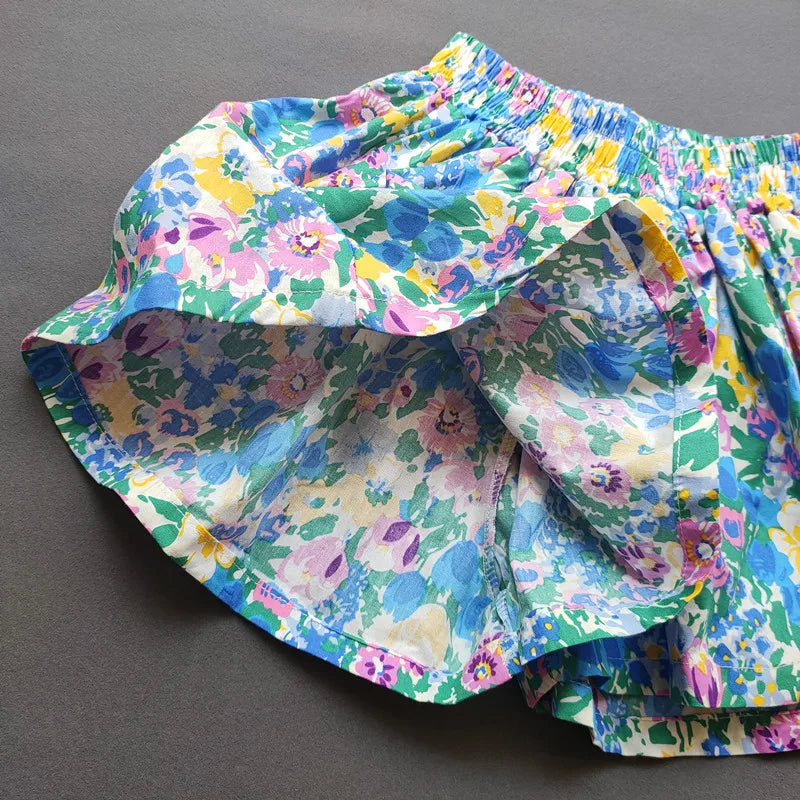 Girls Floral Shorts