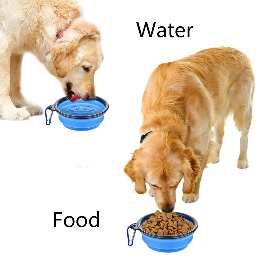 Collapsible Silicone Dog Bowl