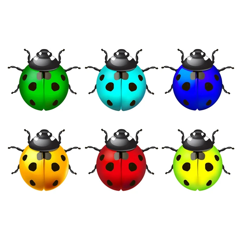 Cute Metal Lady Bug Wall Decor