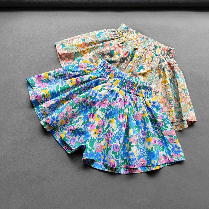 Girls Floral Shorts