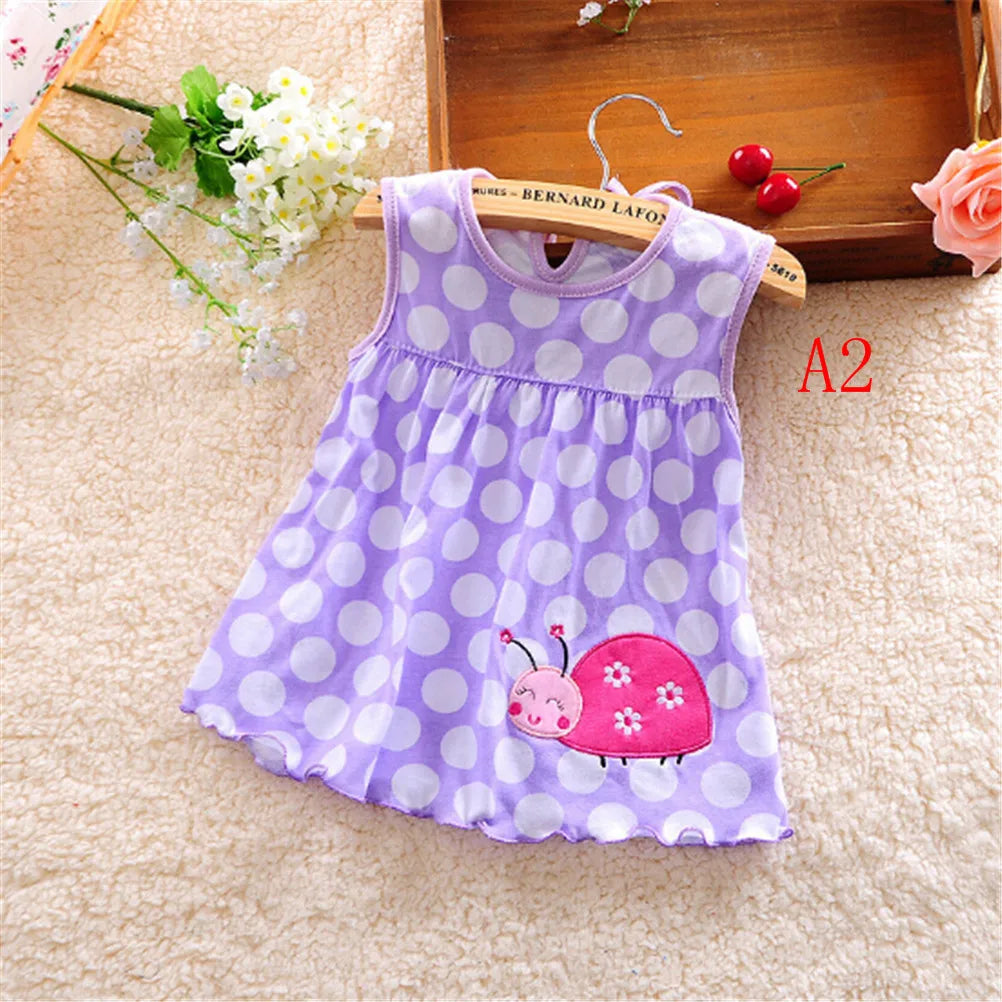 New borns Cotton Flower Sleeveless Dresses