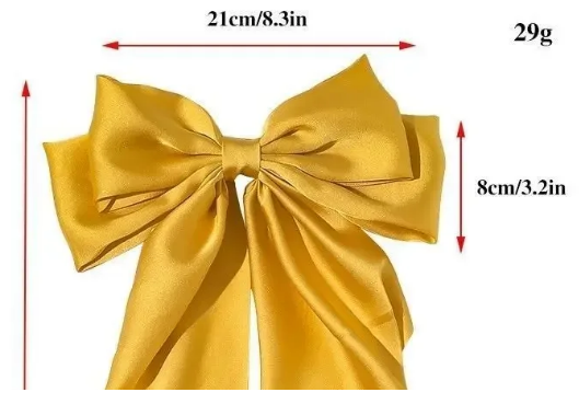 Two-layer Bowknot Streamer Ribbon Barrette Spring Clip Headwear