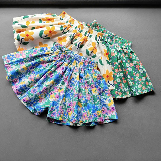 Girls Floral Shorts