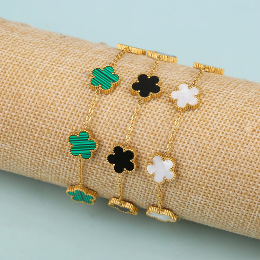 Five Leaf Petals Bracelet