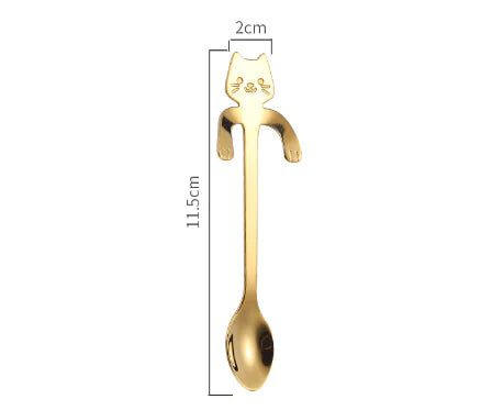 STAINLESS STEEL CAT TEASPOONS