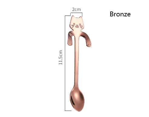 STAINLESS STEEL CAT TEASPOONS